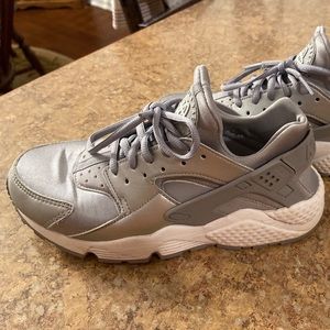 Silver Nike Huraches